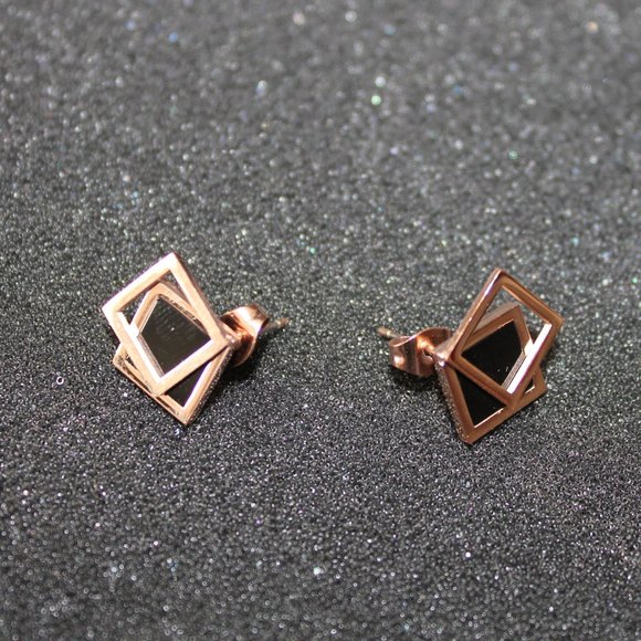 Ins Style Stub Earring Pendants Square - Picture 2 of 2